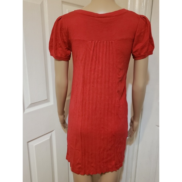 NWT| Pink Rose {RED SCOOP NECK TUNIC DRESS} - Picture 6 of 9